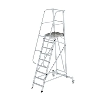 Produktbild von MUNK Plattformleiter fahrbar 9 Stufen
