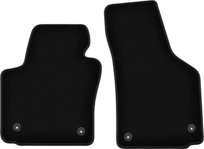 Obrázok produktu pre Wielganizator Predné Velúrové autokoberce na mieru pre Seat Leon II (2005-2012, hatchback) černé, sada 2 ks, s úchyty