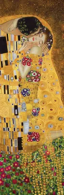 Obrázek produktu pro Gustav Klimt art print obrázek - Polibek II (91 x 30 cm)