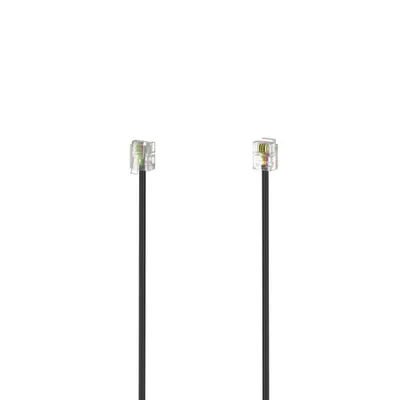 Produktbild von Hama 00201138 Telefonkabel 6 m Schwarz (00201138)