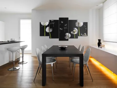 Produktbild von Akustikbild Natur 200x100 cm Bilder Akustikschaum Hochleistungsschallabsorber Schallschutz Leinwand 5 tlg Wandbild Raumakustik Schalldämmung 030210-50