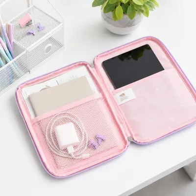 Produktbild von Pusheen, Etui Tablet 11" „I’m Busy“ weich, kratzfest, Lavendel
