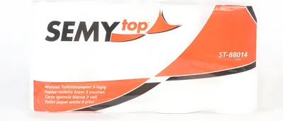 Produktbild von Toilettenpapier 3-lagig, hochweiß Zellstoffpapier, motivgeprägt