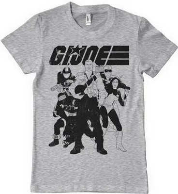Produktbild von G.I. Joe Characters T-Shirt  - Medium - HeatherGrey