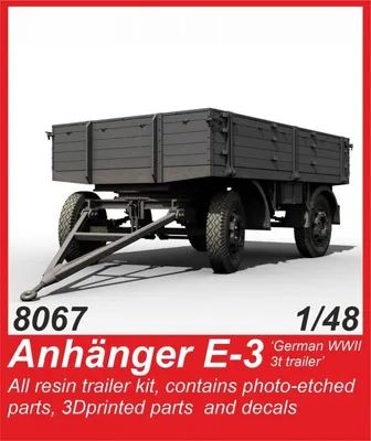 Produktbild von CMK 8067 - 1/48 - E-3 German WWII Trailer - Neu