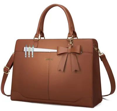 Image de Sac pour ordinateur portable pour femmes, jusqu'à 15,6 pouces, avec compartiments de rangement