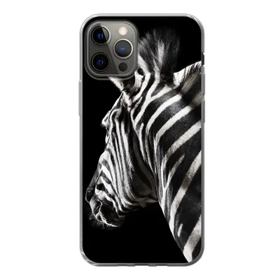 Produktbild von MuchoWow® Handyhülle Schutzhülle Hülle für iPhone 12 Pro Zebra - Wilde Tiere - Muster Silikon Softcase Handy Hülle - Abdeckung