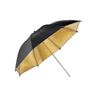 Immagine prodotto di Godox UB-003- Ombrello da studio da 84 cm nero/oro