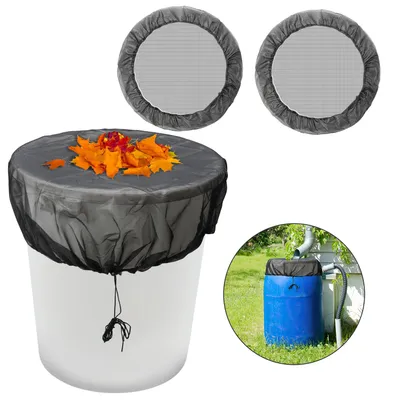 Obrázok produktu pre Obal na okrúhly sud na dážď Ø 95 cm - Sieťka na sud na dážď so šnúrkou 2 kusy Sieťka na sud na dážď