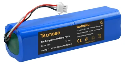 Ersatzakku 14,4 V 6000 mAh Li-Ion für Staubsauger