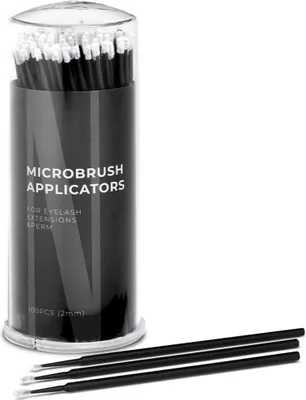 Zdjęcie produktu dla Nanolash Microbrush Applicators Bezwłókienkowe aplikatory do rzęs 2mm, 100 sztuk