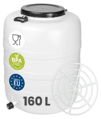 Obrázek produktu pro Nádrž na dešťovou vodu z HDPE s kohoutkem