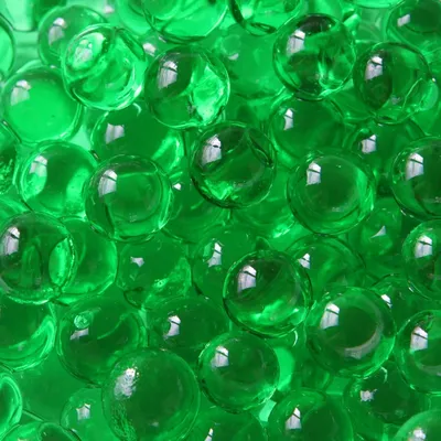 Produktbild von Wasserperlen in vielen Farben wählbar, Ø 10-12mm, Beutel mit ca. 35g, für 4 Liter Wasser | Aquaperlen | Gelee-Kristallkugeln | Vasenfüller | Aqualinos | Hydroperlen, Farbe:Transparent, Farbe:Gelb, Farbe:Grün