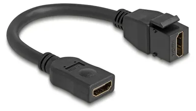 Obrázek produktu pro DeLOCK 90685, 0,2 m, HDMI Typ A (standardní), HDMI Typ A (standardní), Černá