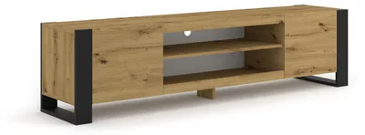 Immagine prodotto di Mobile TV basso MONDI 188 cm cassettiera HI-FI tavolo scaffale credenza rovere Artisan