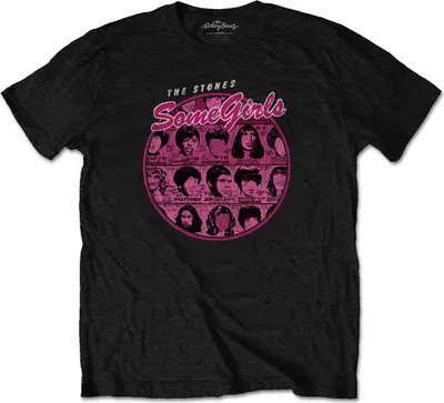 Produktbild von The Rolling Stones Some Girls Circle Version 1 Black L T-Shirt
