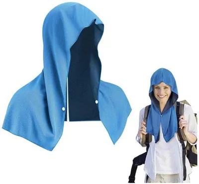 Image de Serviettes rafraîchissantes et absorbantes à capuche, pour le sport et les activités de plein air.