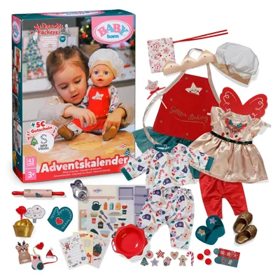 Produktbild von BABY born Advent Calendar 43cm, Puppen-Kleiderset, 3 Jahr(e)