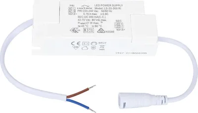 Produktbild von Treiber EAGLERISE 220-240V Anti-Flicker Ausgang 42-70V 300mA 21W LS-20-300RI 21 W