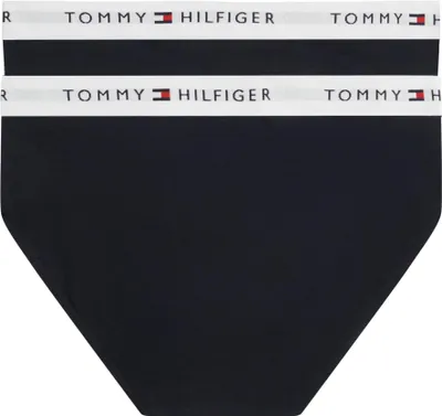 Produktbild von Tommy Hilfiger Jungen 2er Pack Unterhosen Briefs mit Logobund, Blau (Desert Sky/