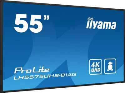 Produktbild von iiyama LH5575UHS-B1AG, Digital Signage Flachbildschirm, 138,7 cm (54.6"), LCD, 3840 x 2160 Pixel, WLAN, 24/7