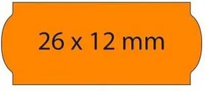 Obrázek produktu pro Role štítků oranžová 26 x 12 mm (36 kusů)
