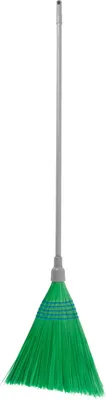Image de Balai MagicHome 3805G, Sorgho, vert, manche métallique 148 cm