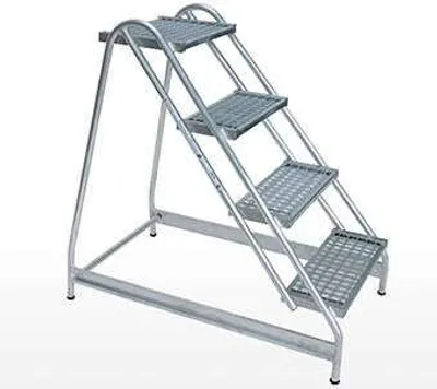 Produktbild von Günzburger Steigtechnik Arbeitspodest einseitig begehbar Stahl-Gitterrost 3 Stufen - 050054