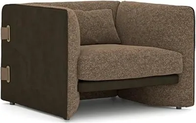 Produktbild von Modern Design Polstermöbel Sessel Luxus Wohnzimmer Polster Textil Einrichtung