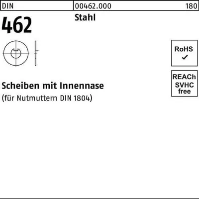 Produktbild von Reyher  Scheiben DIN 462 Stahl 20 (50 Stück)