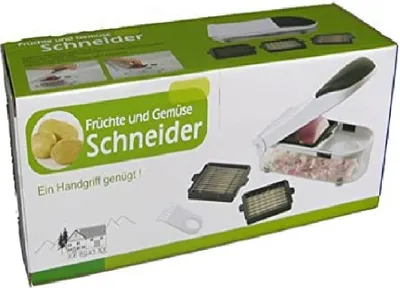 Produktbild von Gemüse Schneider Früchteschneider Obst und Gemüse sekundenschnell zerkleinert