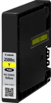 Produktbild von Canon PGI-2500XL Y, Hohe (XL-) Ausbeute, Gelb, Tinte auf Pigmentbasis, 19,3 ml, 1520 Seiten