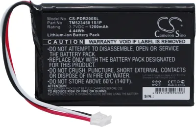 Immagine prodotto di TECHTEK Batteria compatibile con [Pharos] Drive GPS 200, PDR200 sostituisce TM523450 1S1P