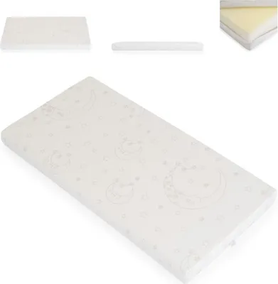 Produktbild von Moni Babybett-Martratze Snooze 140 x 70 x 10cm Reißverschluss waschbar ab Geburt weiß