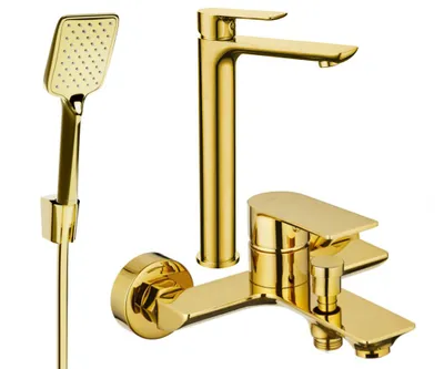 Zdjęcie produktu dla Mexen Alfa R62 zestaw wannowy, złoty - 745713R62-50