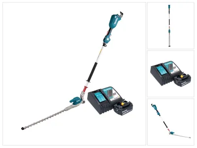 Zdjęcie produktu dla Akumulatorowe nożyce do żywopłotu Makita DUN 500 WRM 18 V 50 cm bezszczotkowe + 1x akumulator 4,0 Ah + ładowarka