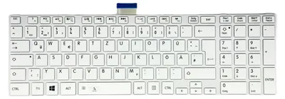Produktbild von DE - Tastatur Mit Rahmen ohne Beleuchtung kompatibel für TOSHIBA Satellite S55DT-A