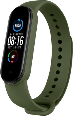 Produktbild von Strap-it Xiaomi Mi Band 6 Armband Silikon (Grün)