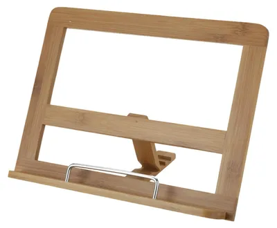 Kochbuchhalter Tablethalter Notenständer Buchhalter Bambus