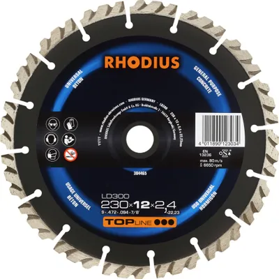 Image de Disque diamanté RHODIUS LD300 304 x 15,0 x 2,8 x 25,40