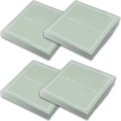 Produktbild von ITENGA 80x Servietten Schön dass du da bist V3 eukalyptus grün