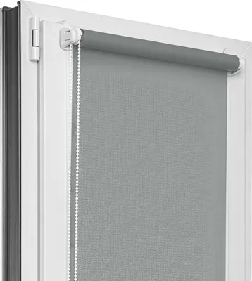 Produktbild von Estika Rollo ohne bohren - 40 x 150 cm - Grau - für Fenster Klemmfix Montage
