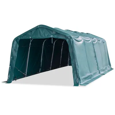 Produktbild von vidaXL Weidezelt PVC 550 g/m² 3,3×8 m Dunkelgrün