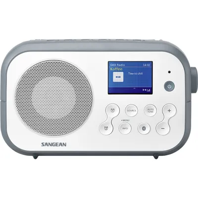 Produktbild von Sangean DPR-42 Traveller weiß hellblau Digitalradio