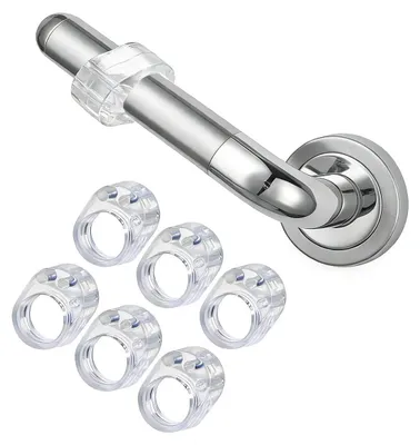 Produktbild von Türstopper Türklinkenschutz Wandschutz - Transparent - 6 Stück - Für Türklinke und Wand