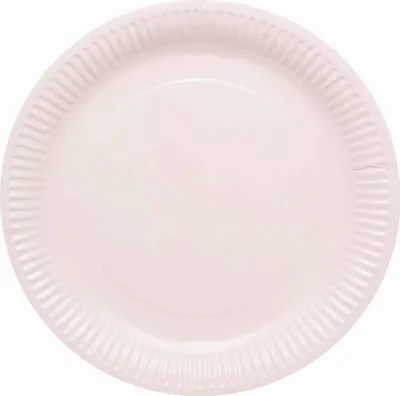 Image de Assiette Marschmallow ronde papier 23 cm