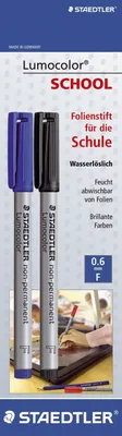 Immagine prodotto di 10x Staedtler® 316 ASBK2D penna a punta fine Lumocolor® universale non permanente - F, 2 pezzi