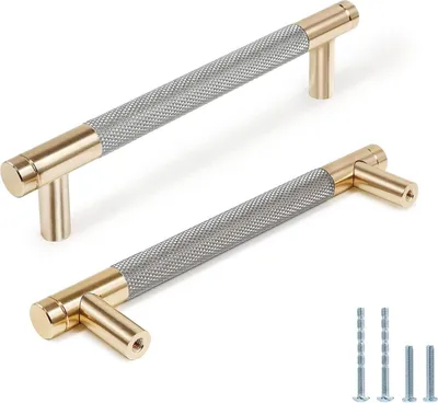 Produktbild von Aluminium Möbelgriffe - Küchenmöbelgriffe - 6 Stück