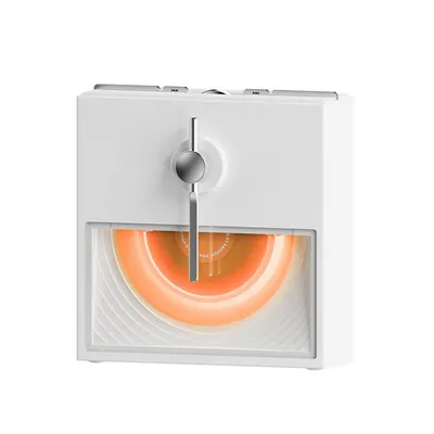 Obrázek produktu pro ZELURXX Dekorativní Bluetooth reproduktor, 5 W duální reproduktory, 360° zvuk, Bluetooth 5.3, hudební box s ambientním osvětlením, bílý