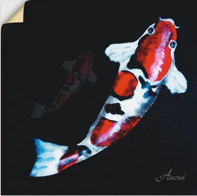 Produktbild von ARTland Wandbild, selbstklebend Koi Größe: 70x70 cm